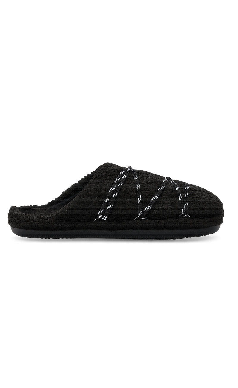 Moon Boots Slippers - Teddy - Black
