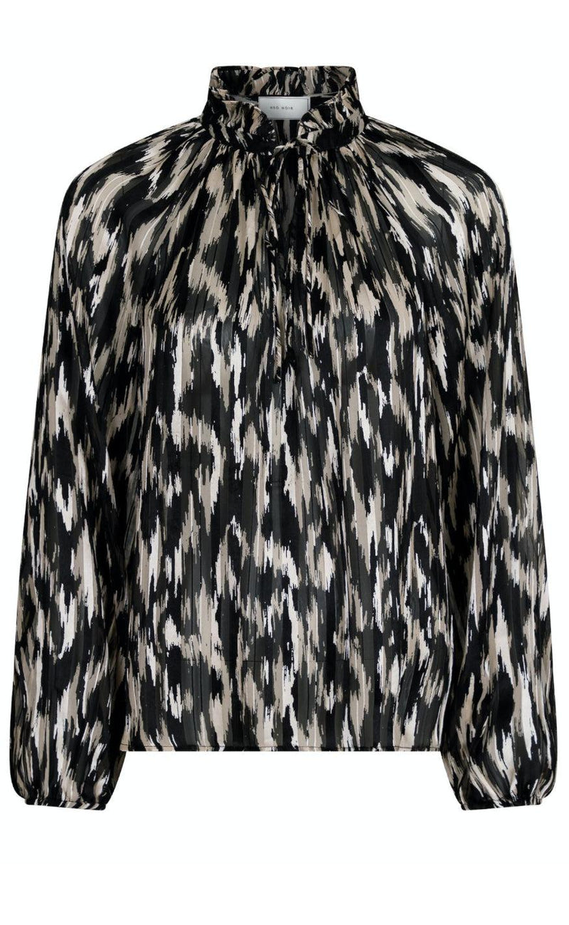 Neo Noir Blouse - Cobie Cheer Vibe - Black