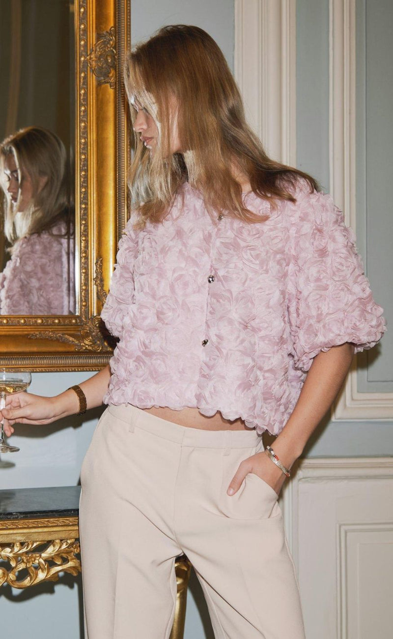 Neo Noir Bluse - Aisa Flower - Rose