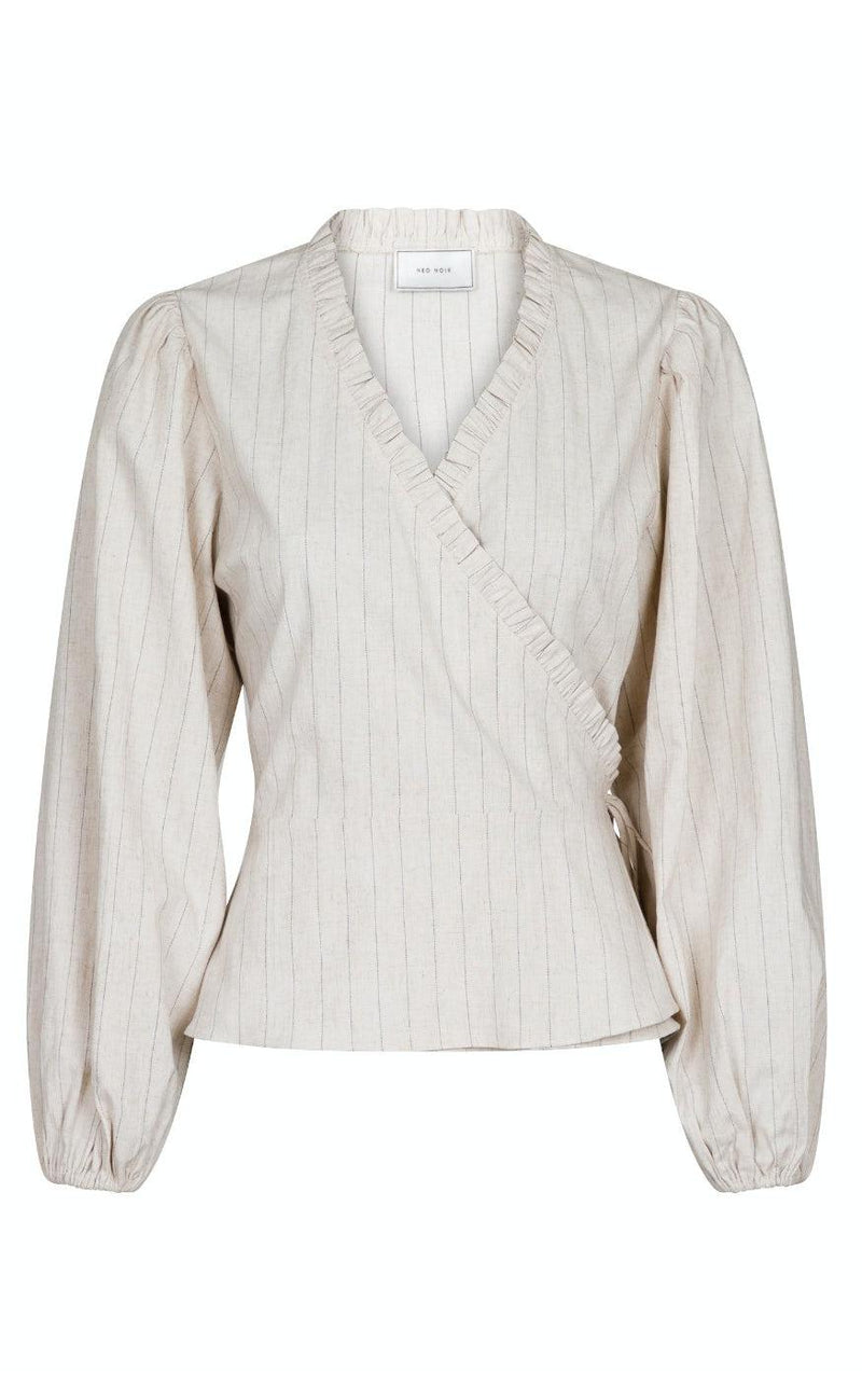 Neo Noir Bluse - Bellia Summer Stripe - Natural
