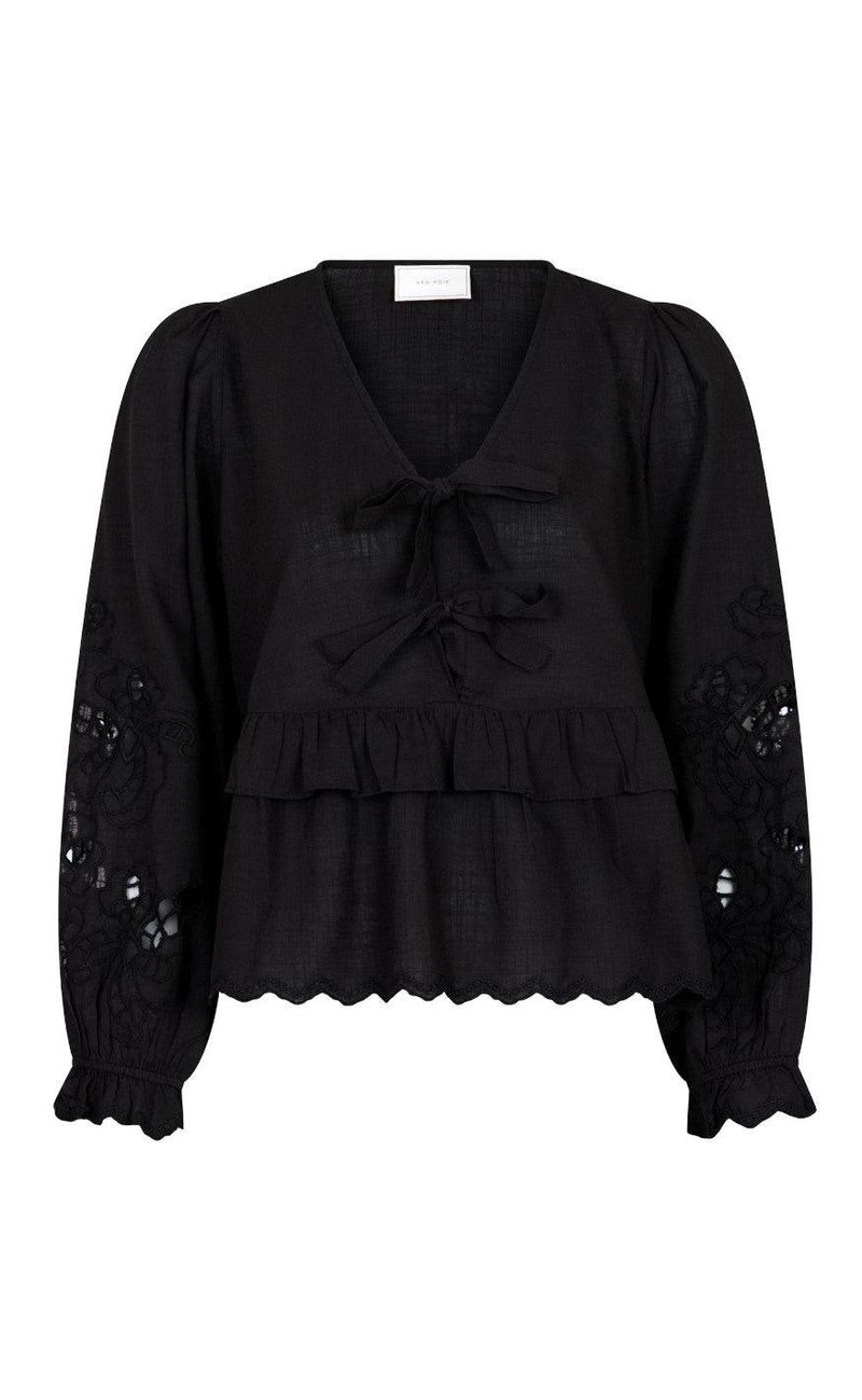 Neo Noir Bluse - Eden Embroidery - Black