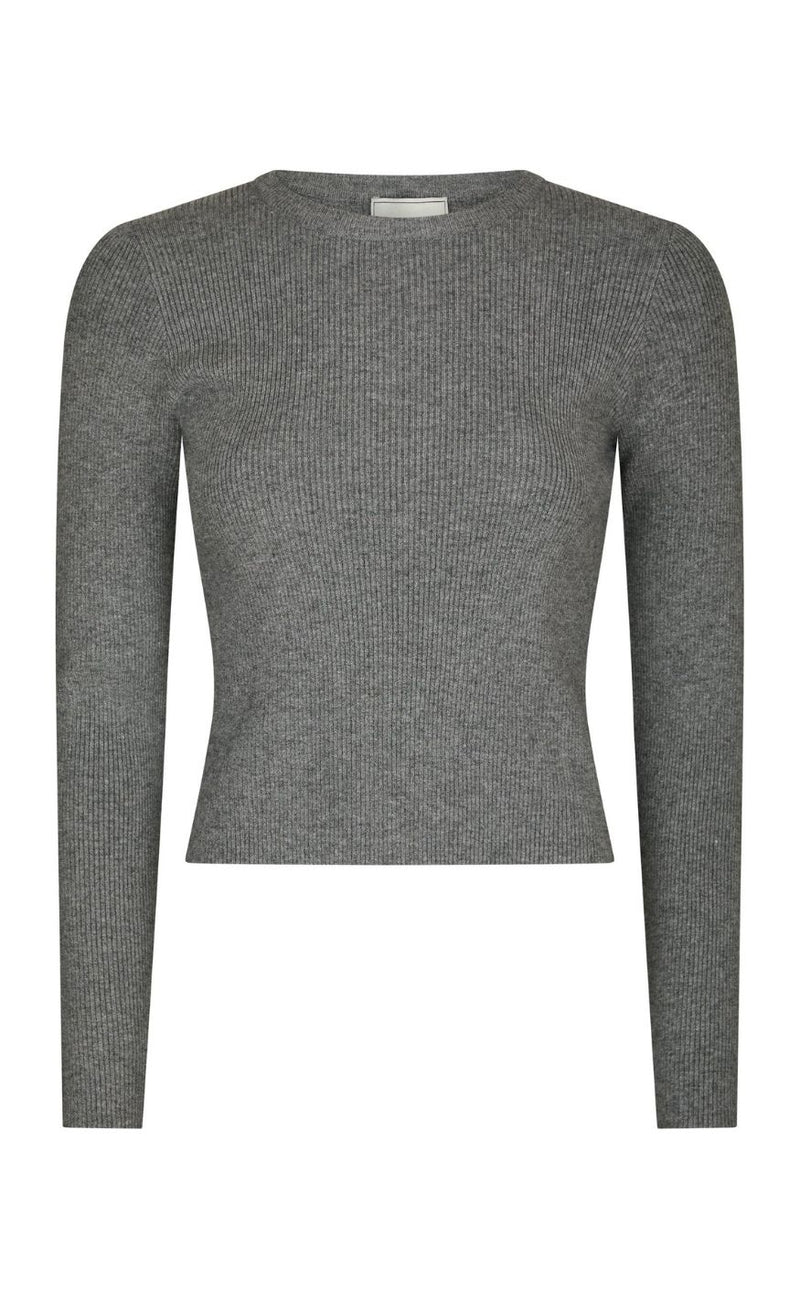 Neo Noir Bluse - Kirrera - Dark Grey Melange