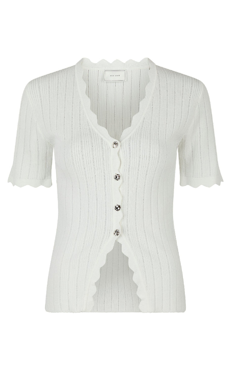 Neo Noir Bluse - Larifa Stitch - White