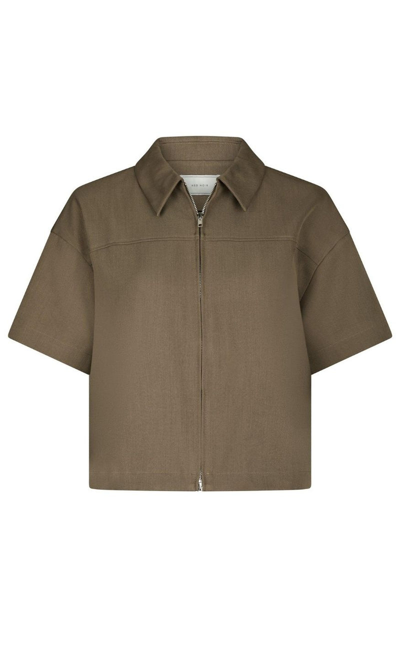 Neo Noir Bluse - Madicken Structure - Taupe