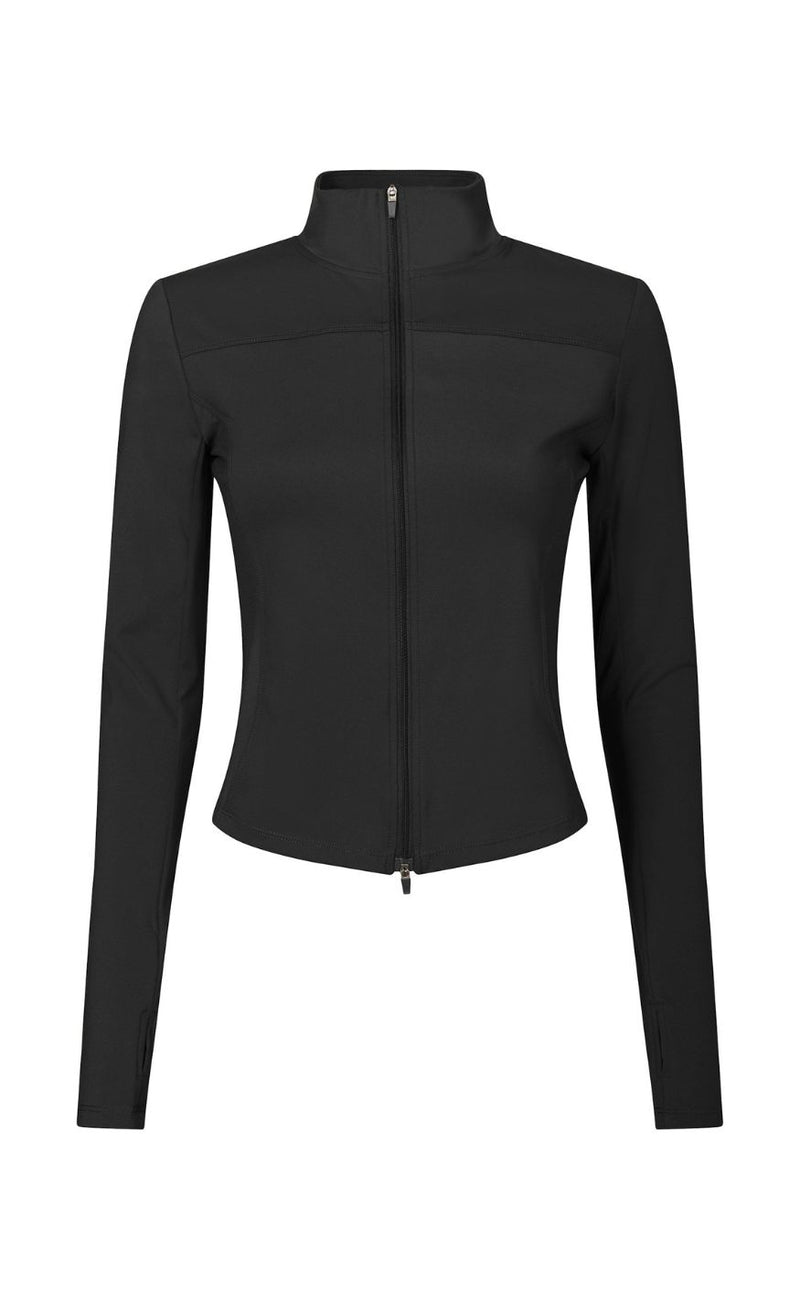 Neo Noir Bluse - Nolana Zip - Black