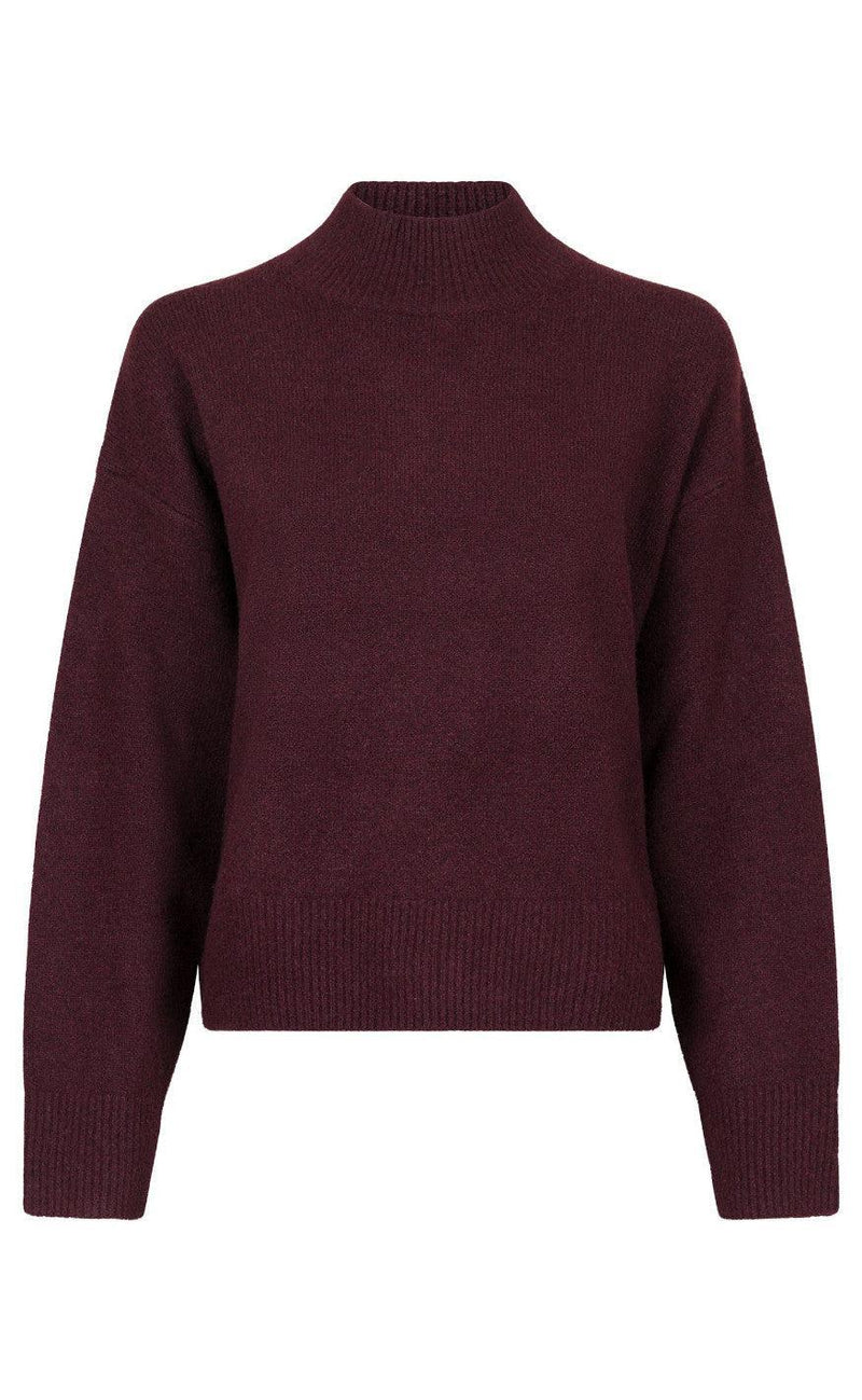 Neo Noir Bluse - Paulina - Wine
