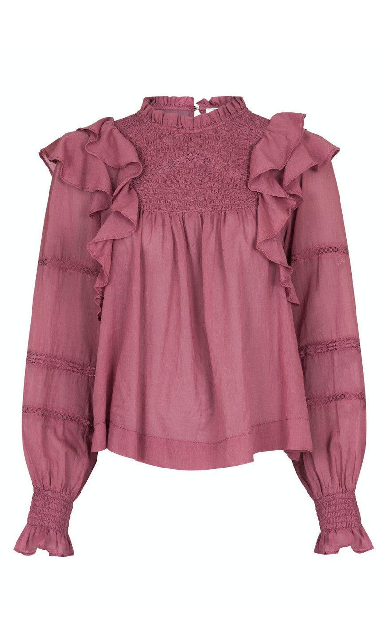 Neo Noir Bluse - Sarna - Evening Rose