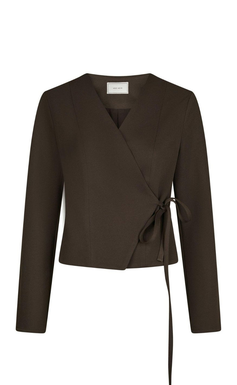 Neo Noir Bluse - Simmi - Dark Brown
