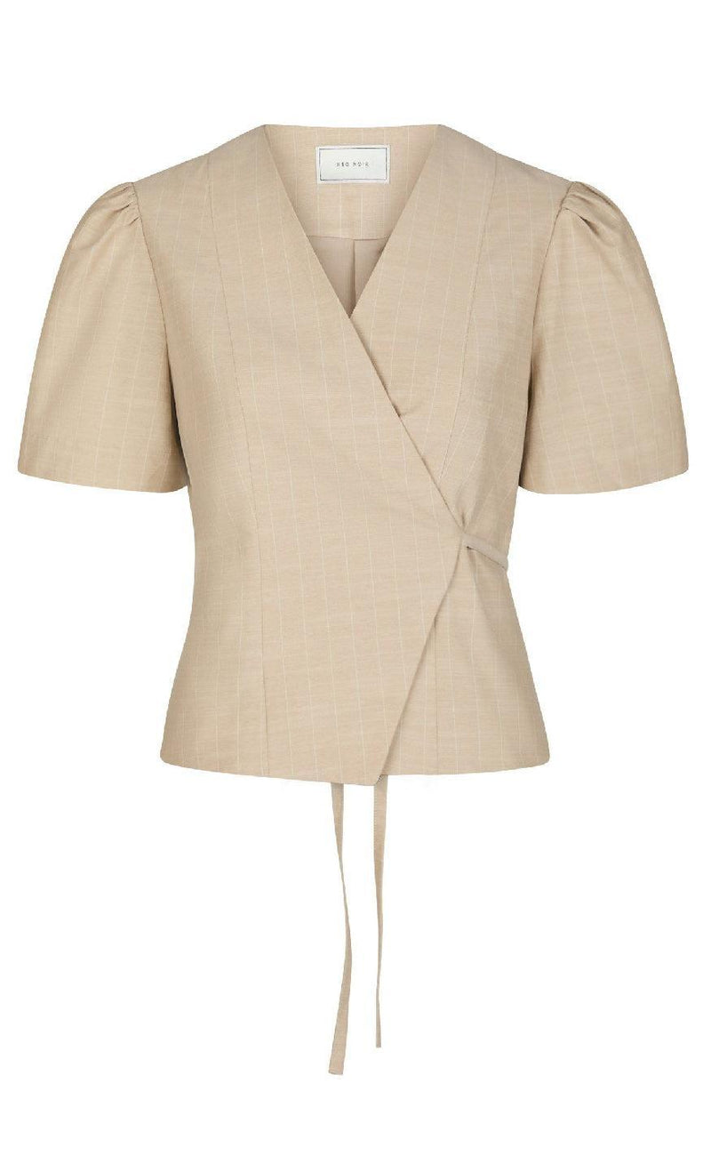 Neo Noir Bluse - Simoni Stripe - Sand