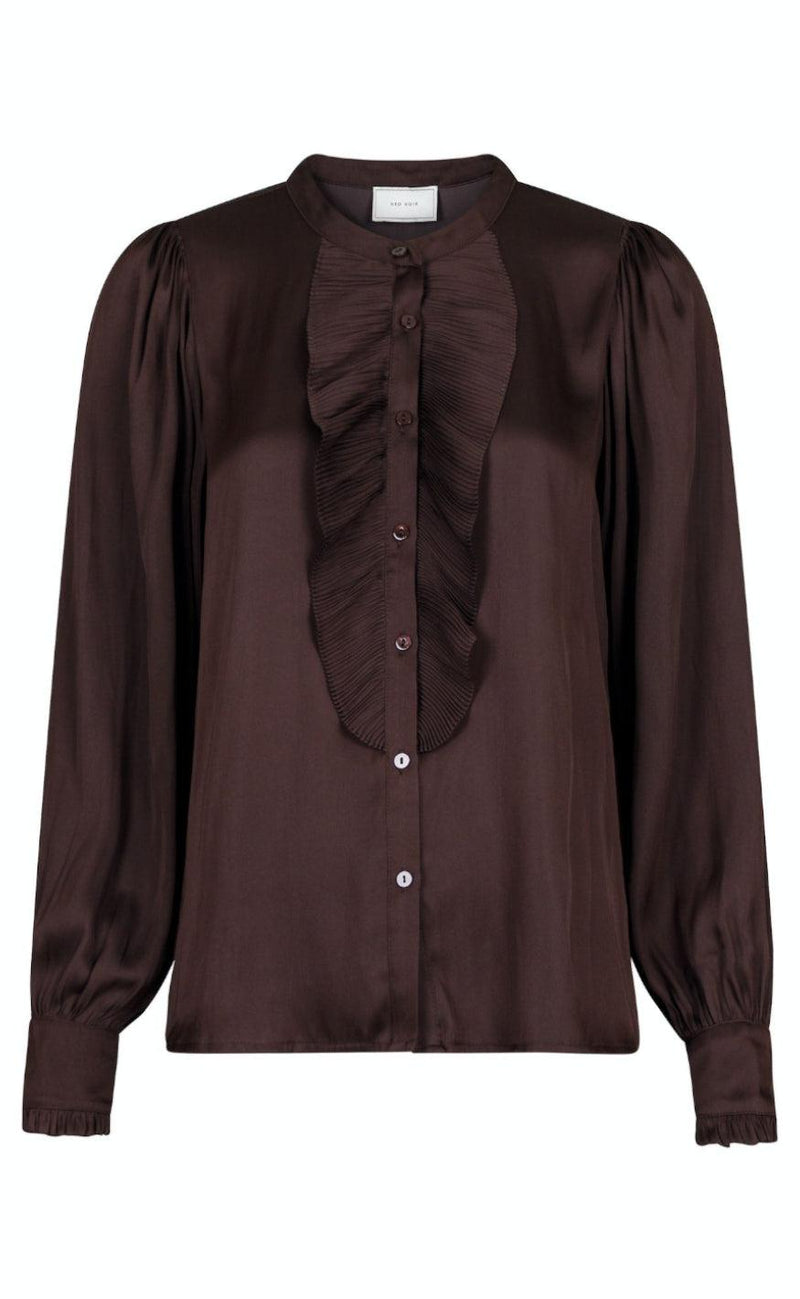 Neo Noir Bluse - Zola - Dark Brown