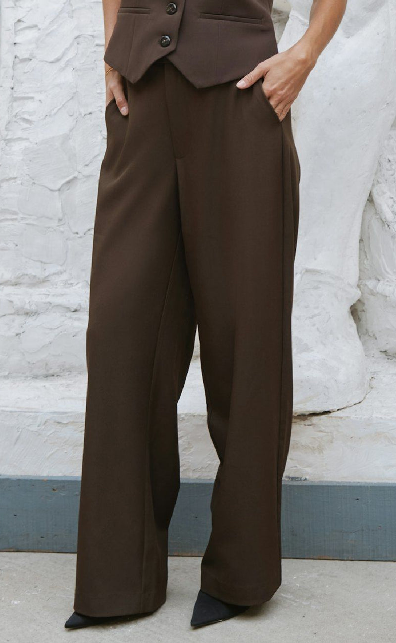Neo Noir Bukser - Emmett Structure - Dark Brown