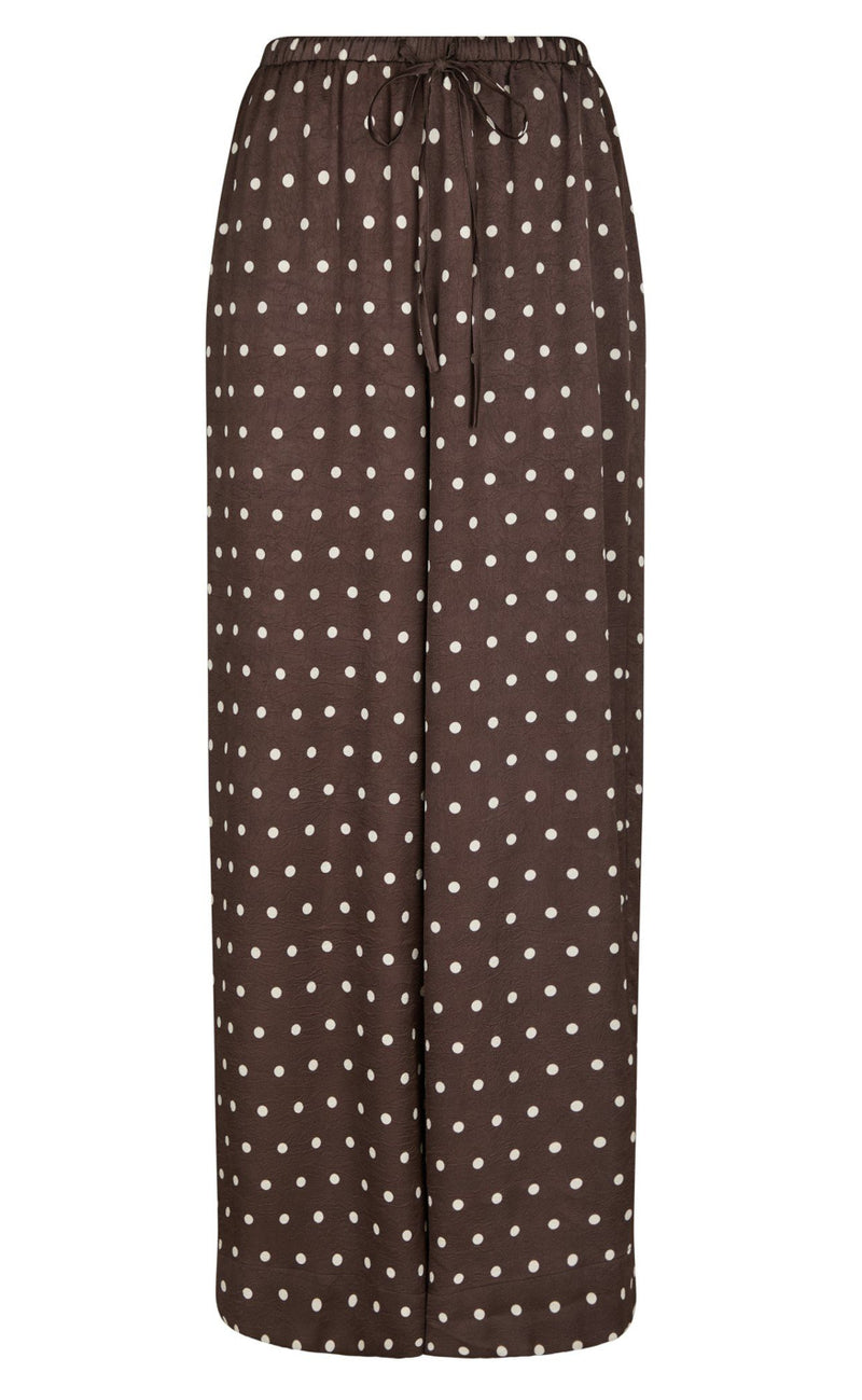 Neo Noir Bukser - Sebba Big Dot - Dark Brown