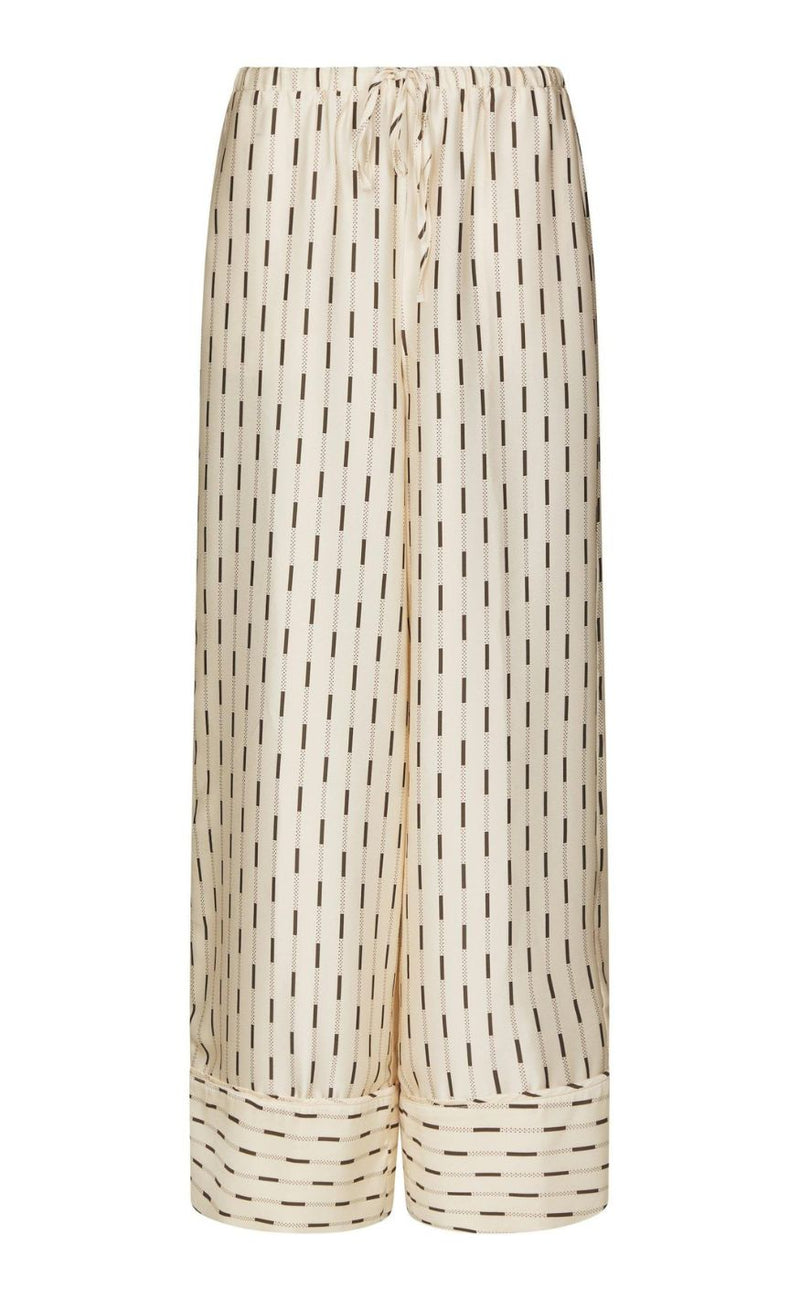 Neo Noir Bukser - Sora Print - Creme
