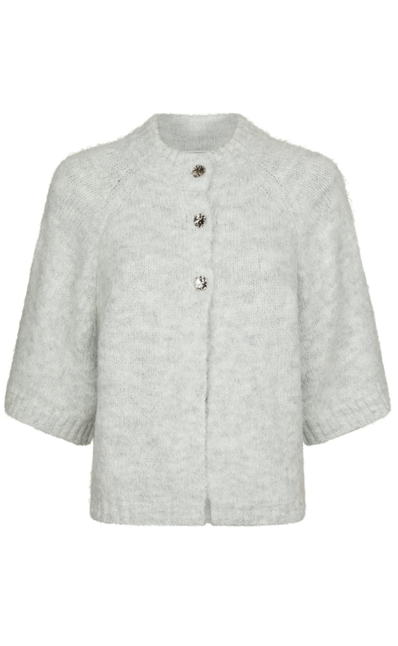 Neo Noir Cardigan - Benuta - Light Grey Melange