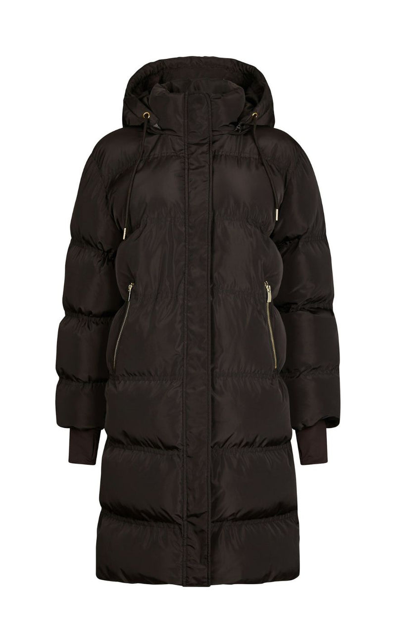 Neo Noir Jakke - Lucette Puffer - Dark Brown