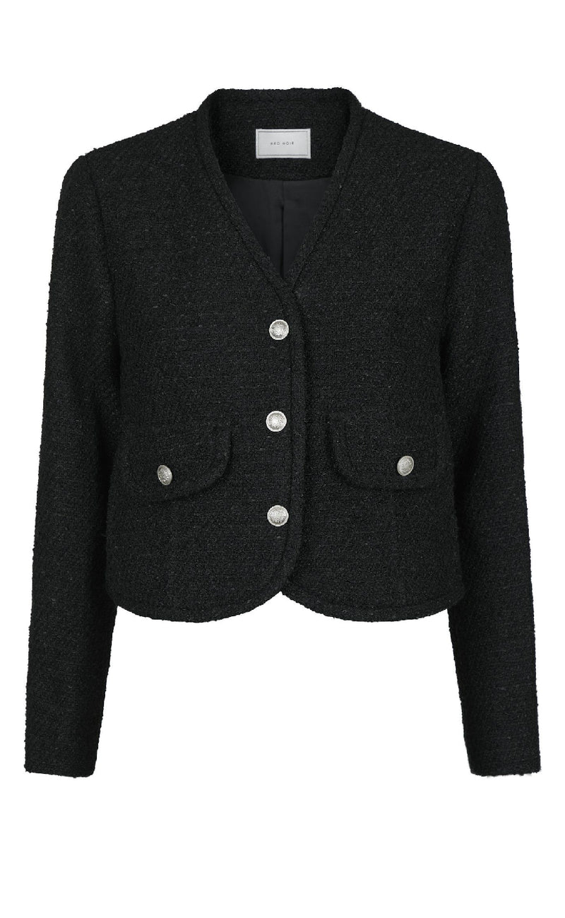 Neo Noir Jakke - Manua Boucle - Black