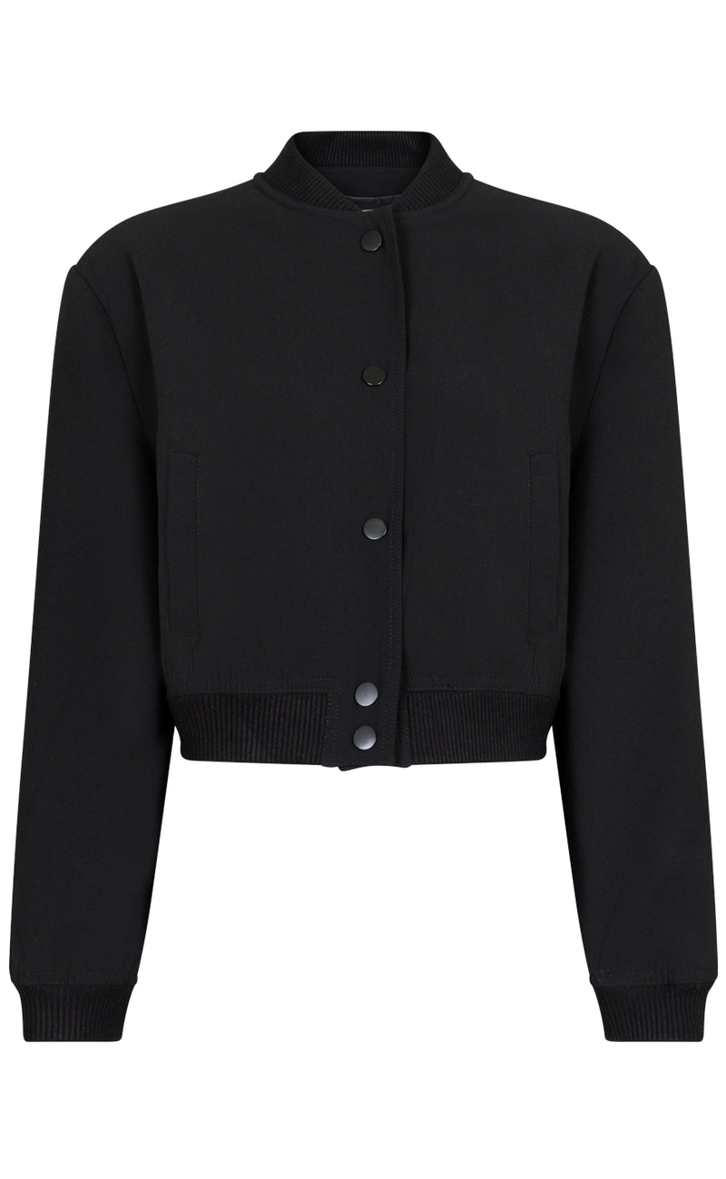 Neo Noir Jakke - Vaccaro Solid Bomber - Black