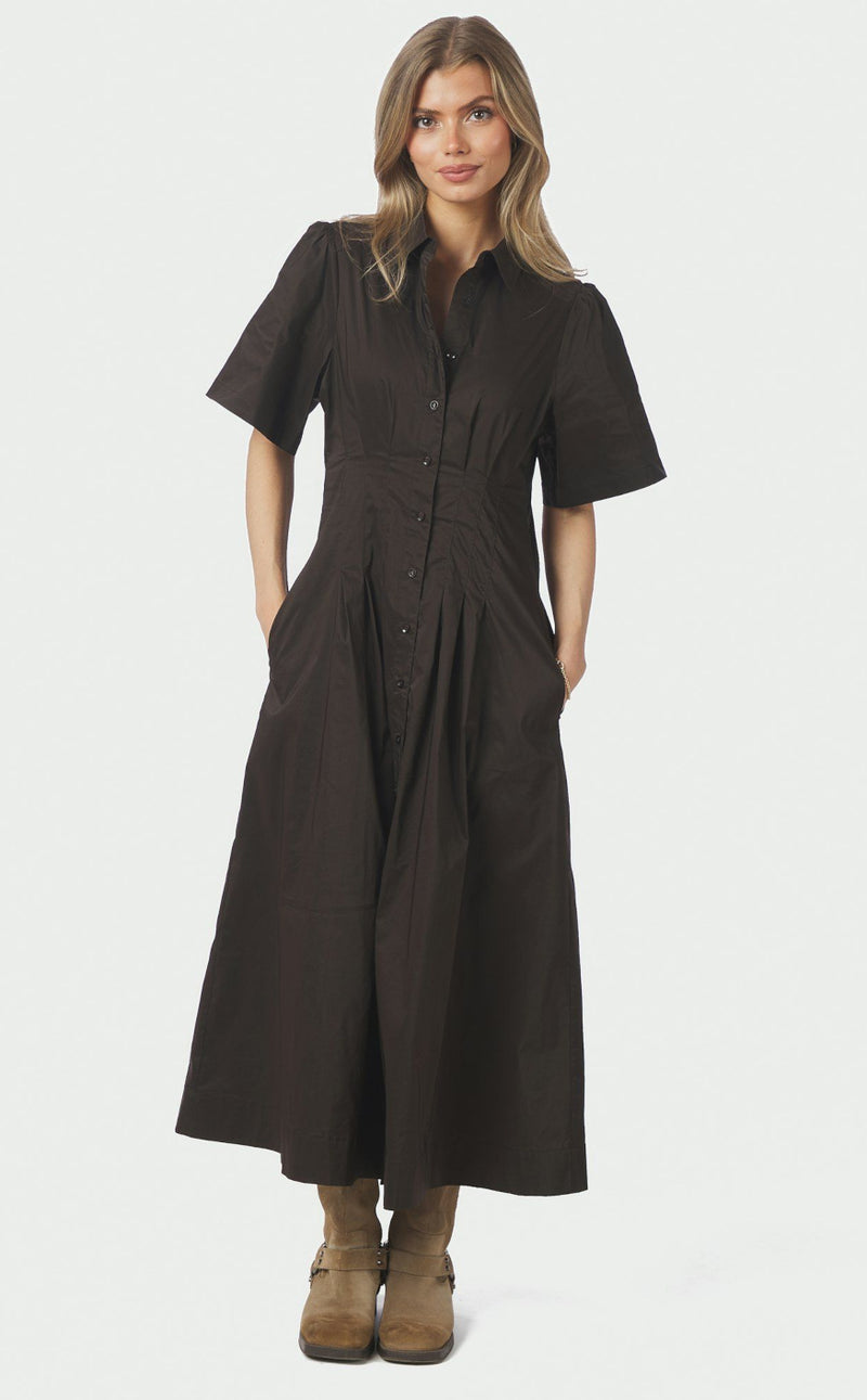 Neo Noir Kjole - Baia - Chocolate Brown