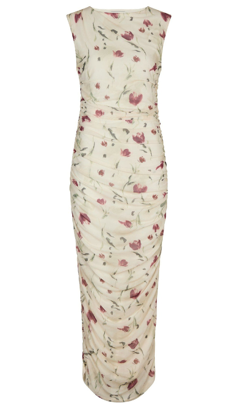 Neo Noir Kjole - Corilina Artist Mesh - Creme
