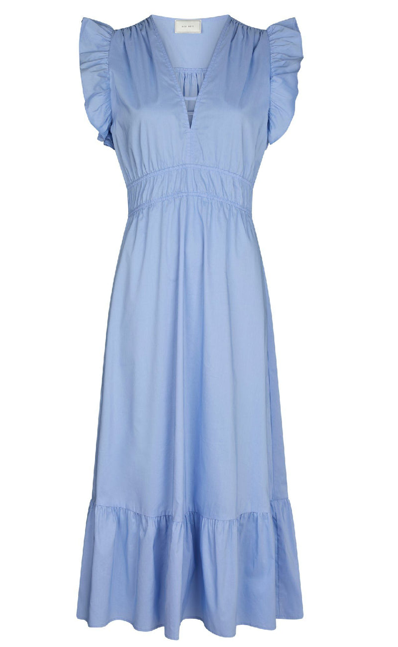 Neo Noir Kjole - Pollana Poplin - Sky Blue