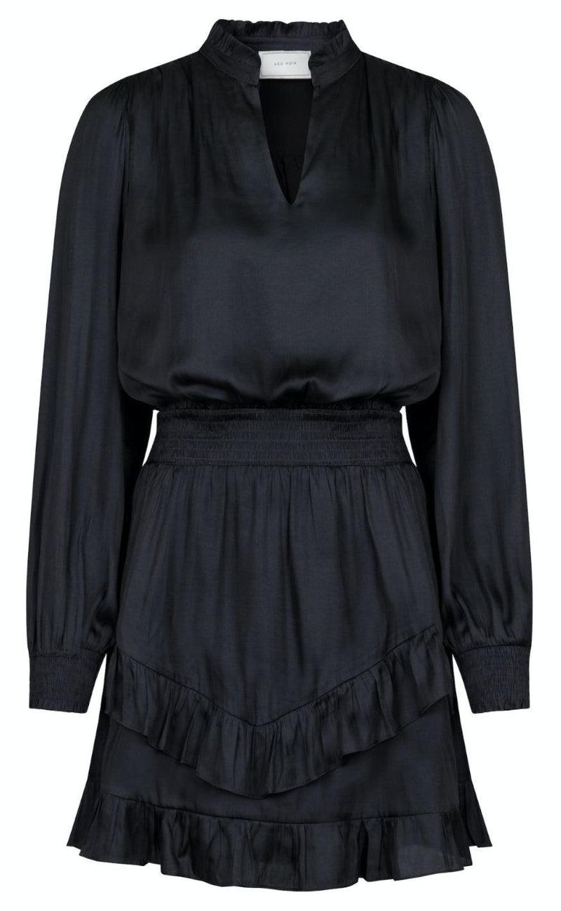 Neo Noir Kjole - Porto Satin - Black