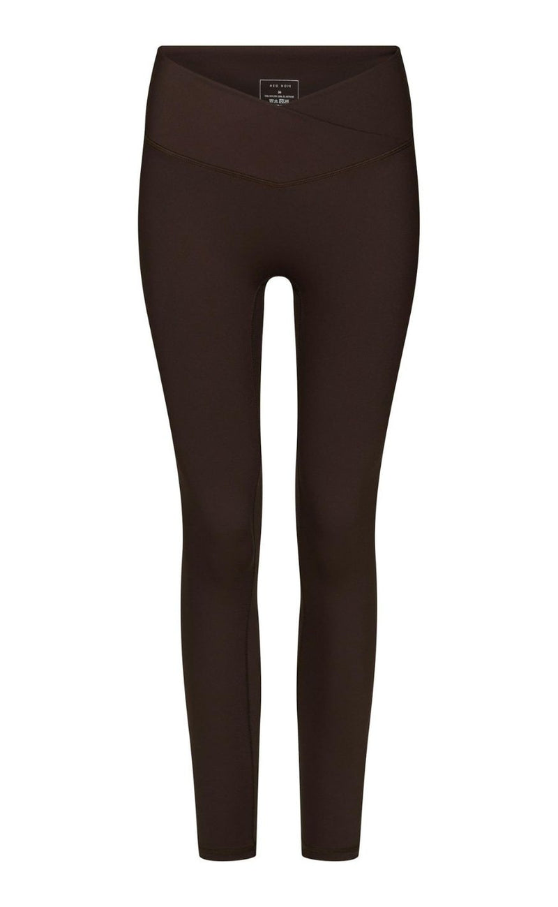 Neo Noir Leggings - Sabina Wrap - Chocolate Brown