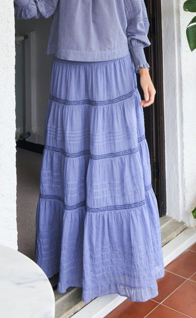 Neo Noir Nederdel - Felicia S Voile - Smoke Blue