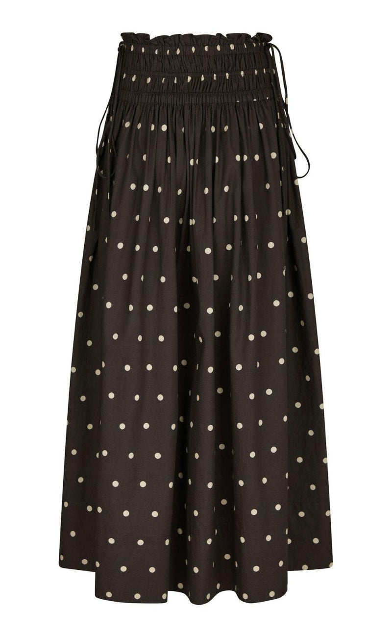 Neo Noir Nederdel - Lillie Dot - Dark Brown