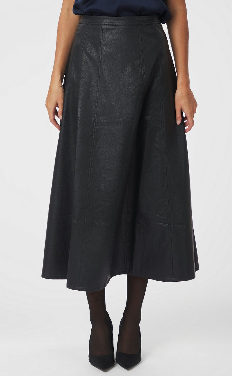 Neo Noir Nederdel - Raya Faux - Black