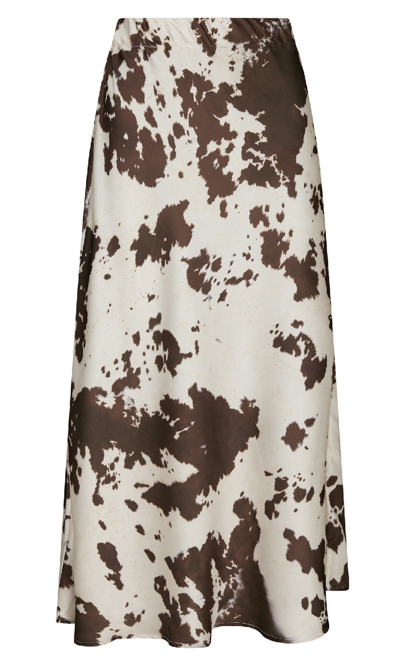 Neo Noir Nederdel - Viso Cow Print - Brown