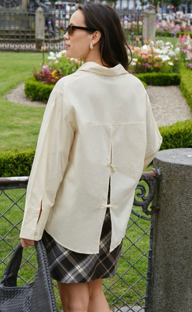 Neo Noir Skjorte - Ayari C Poplin - Light Yellow