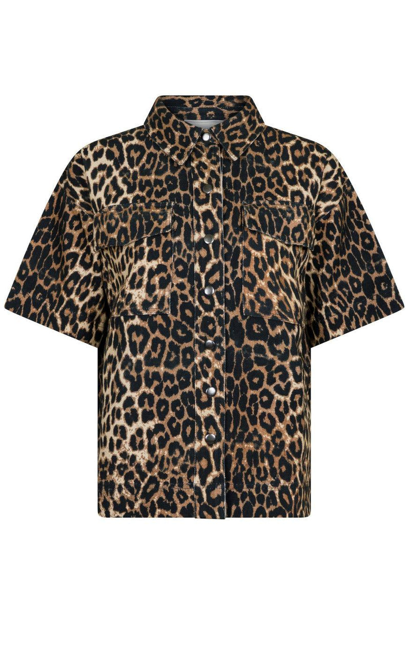 Neo Noir Skjorte - Tiki - Leopard