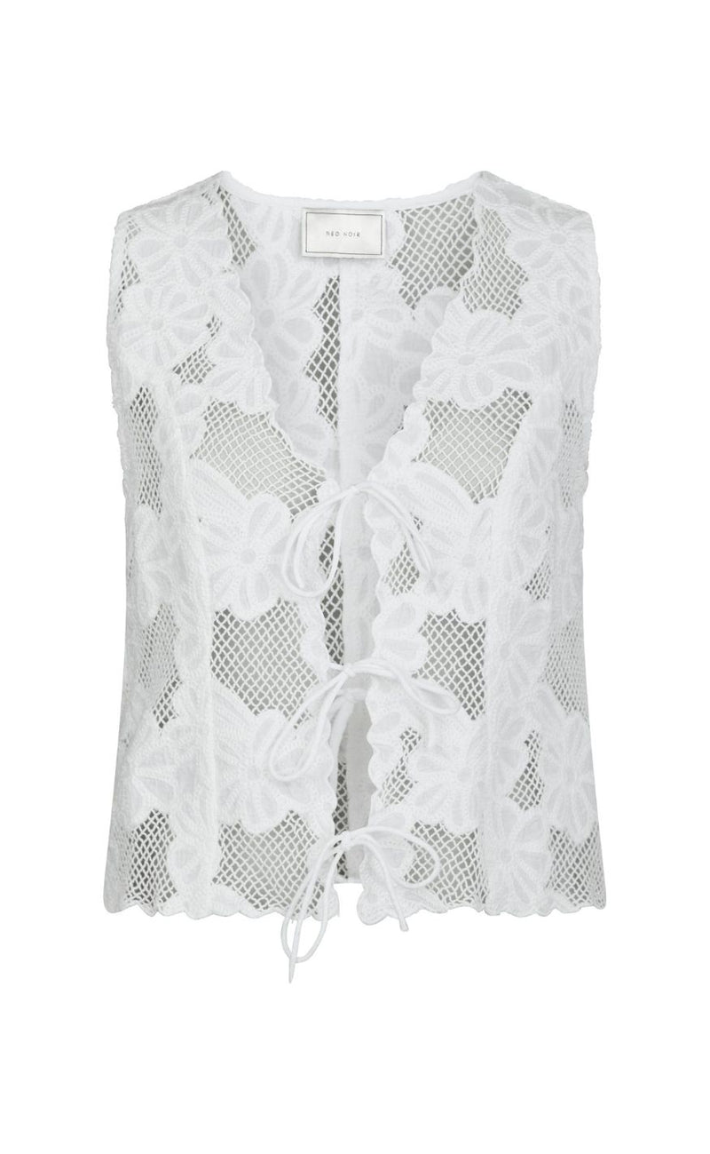 Neo Noir Top - Alboa Embroidery - Off White