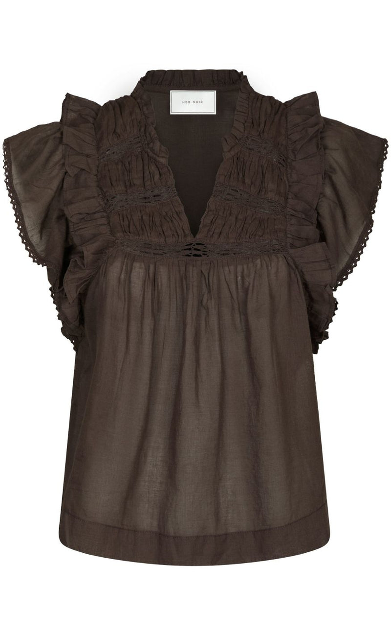 Neo Noir Top - Jayla - Dark Brown