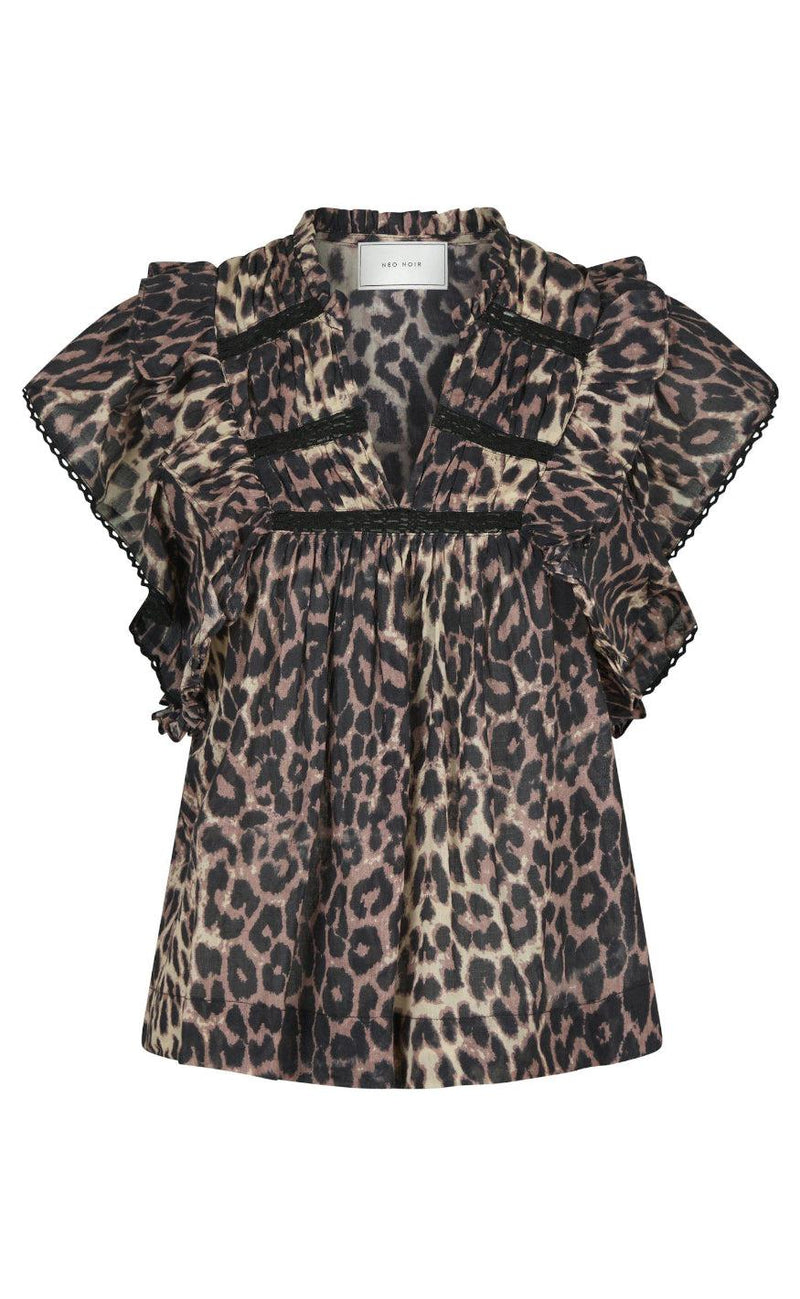 Neo Noir Top - Jayla - Leopard