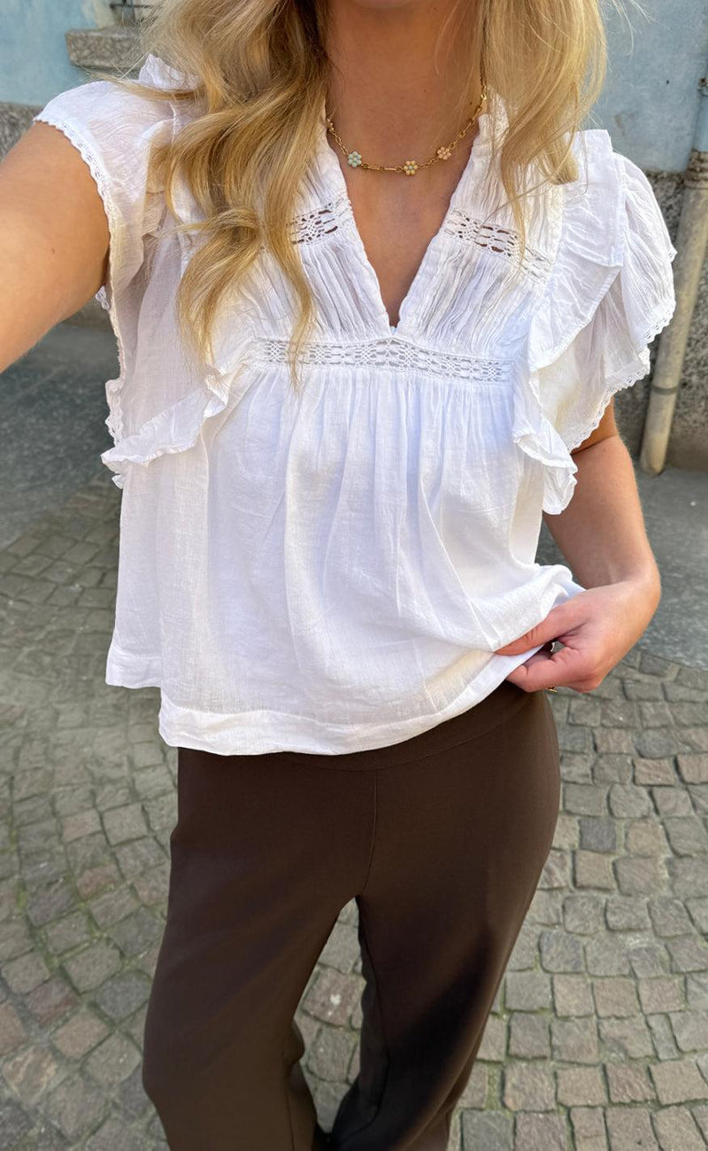 Neo Noir Top - Jayla - White
