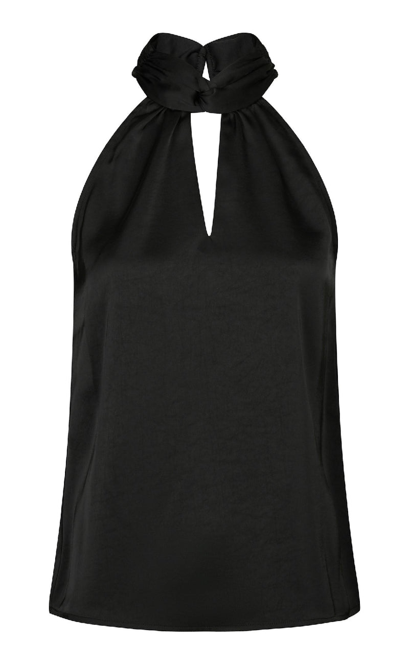 Neo Noir Top - Svala Heavy Sateen - Black