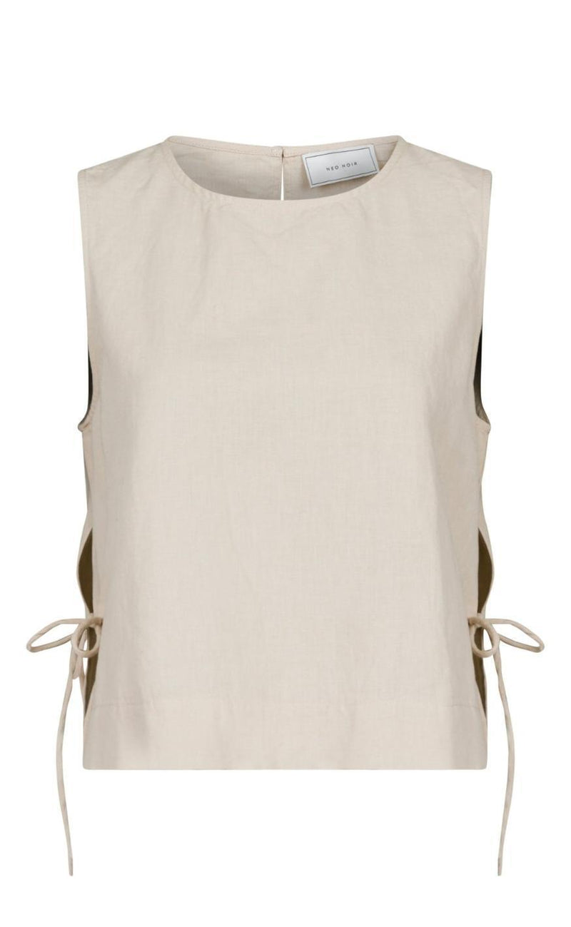 Neo Noir Top - Svetlana Linen - Sand