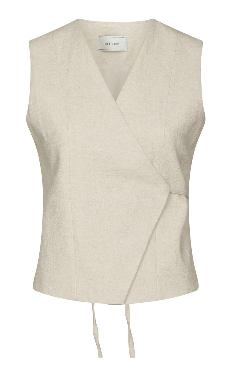 Neo Noir Vest - Samara Ramie - Natural