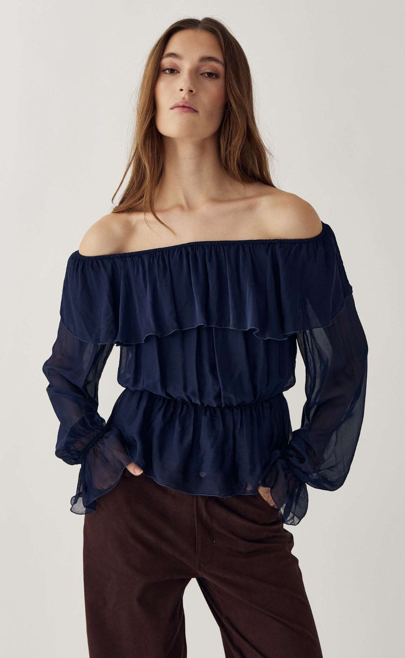 Noella Bluse - Margerie - Navy