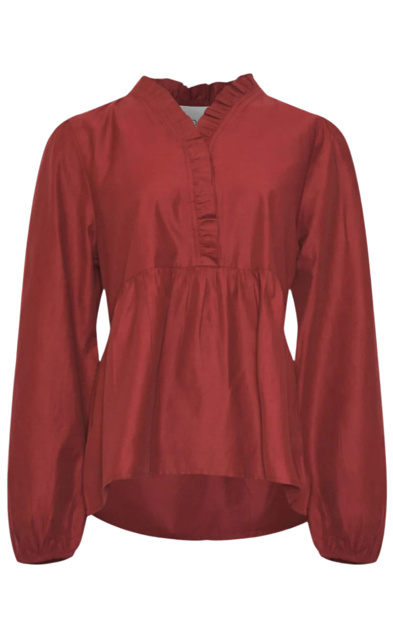 Noella Bluse - Matti - Dusty Mahogany
