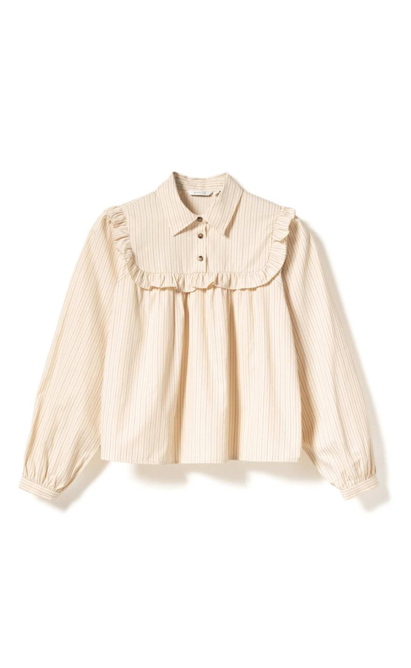 Noella Bluse - Mikayla - Donnie Cream Stripe