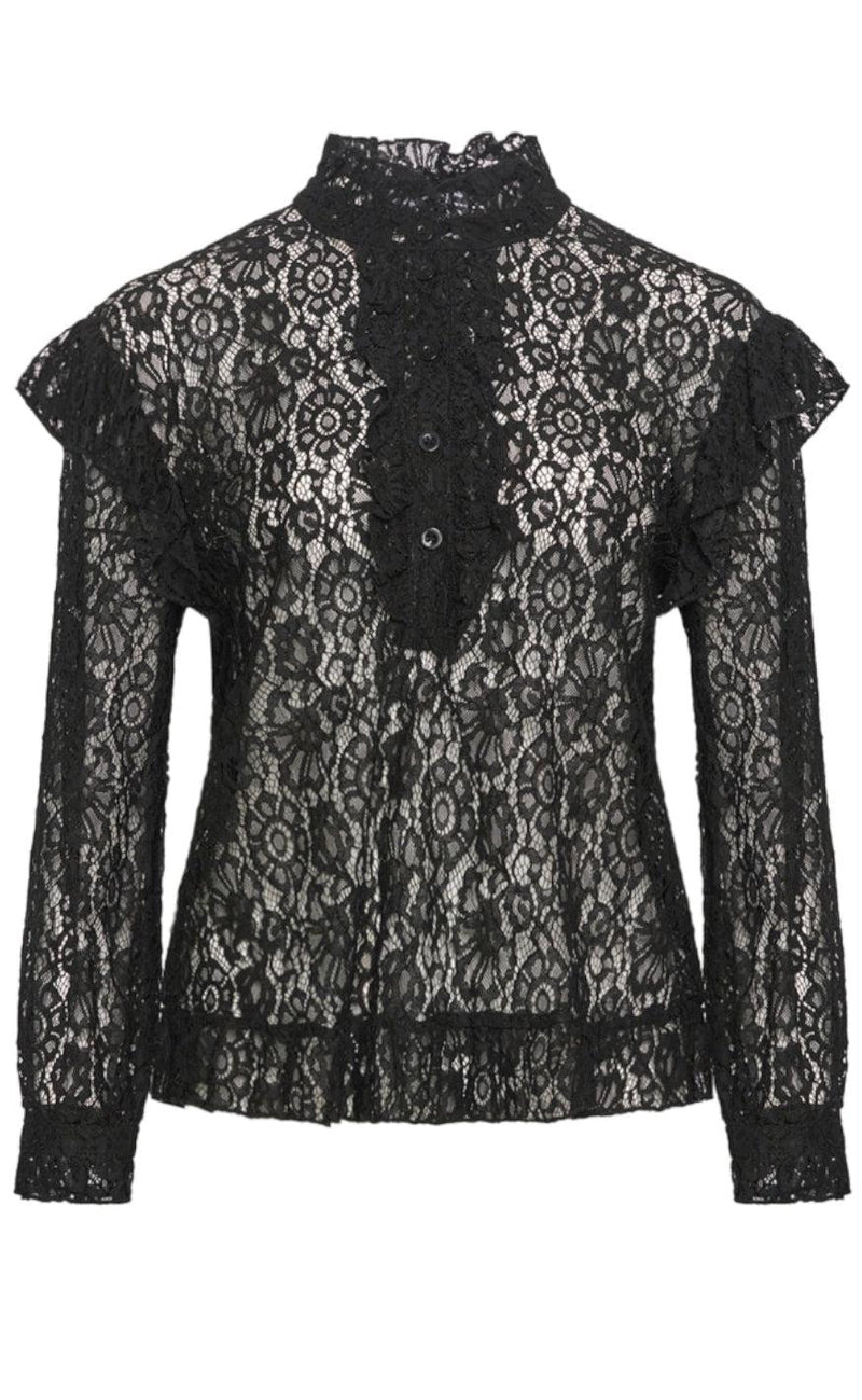 Noella Bluse - Remi Ruffle - Black