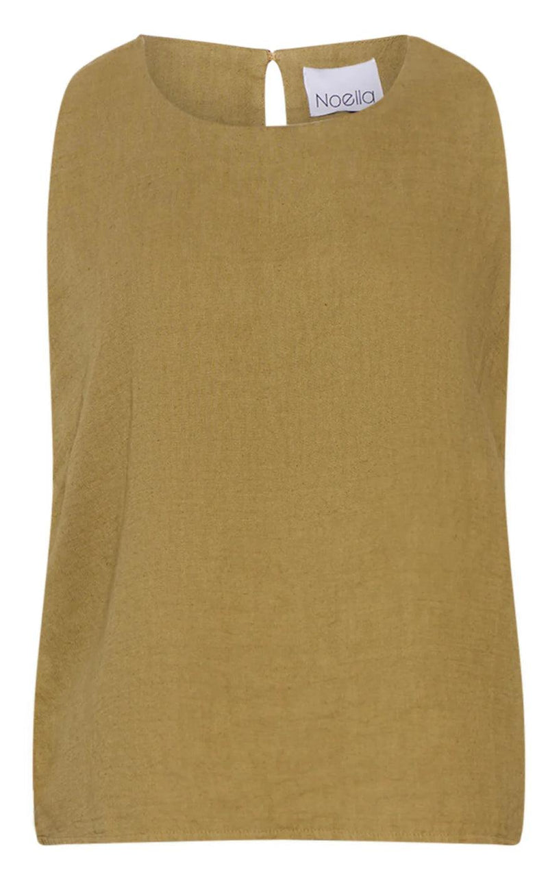 Noella Bluse - Samira Linen - Khaki