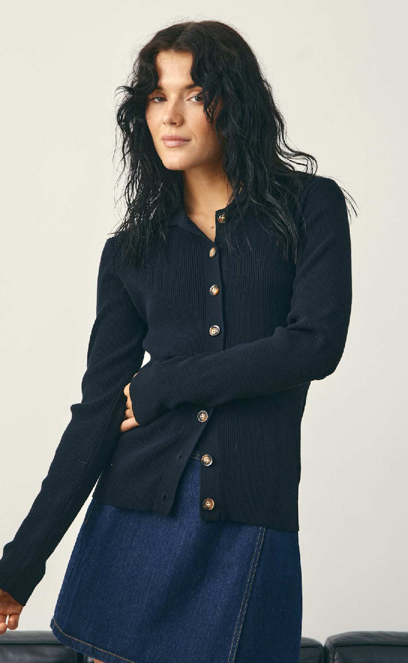 Noella Cardigan - Livanna Knit - Black