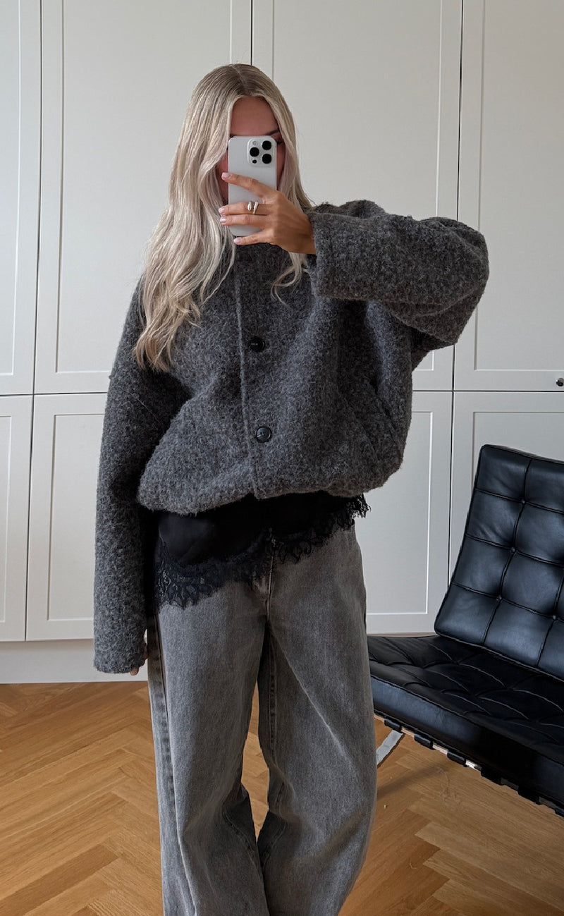 Noella Jakke - N-Marnie - Dark Grey Melange
