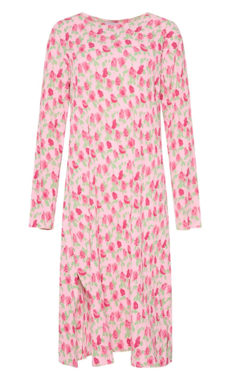 Noella Kjole - Mae Slim - Fuchsia Flower
