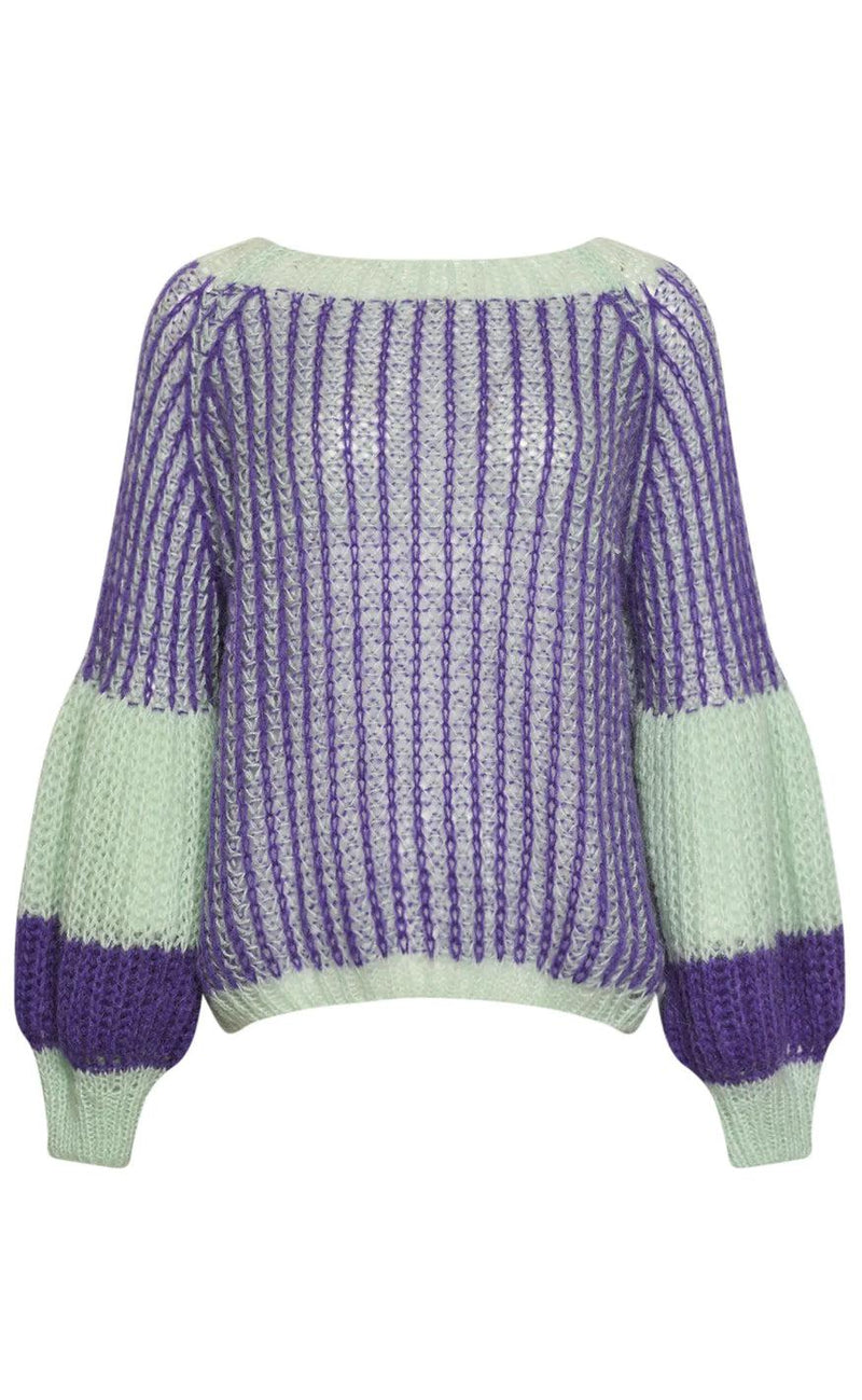 Noella Sweater - Liana - Lilac/Sage
