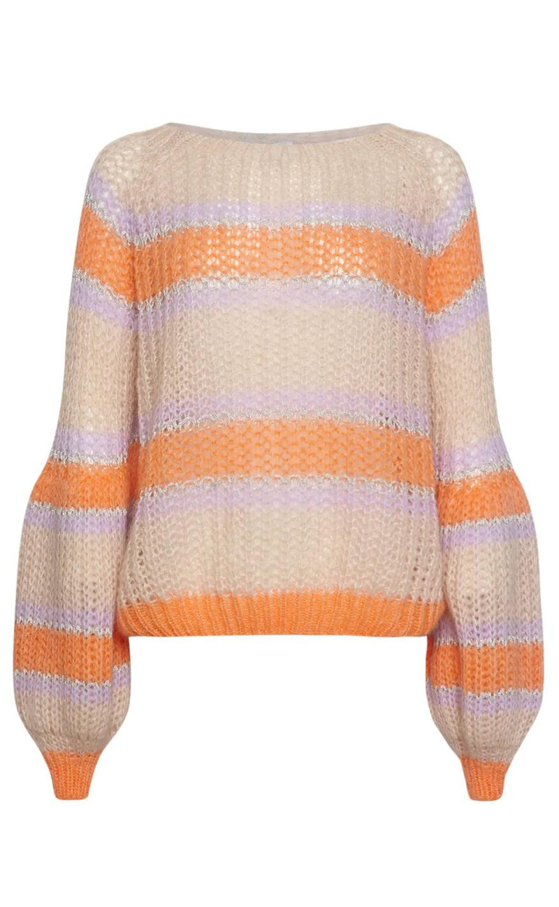 Noella Sweater - Pacific - Apricot/Lavender Mix
