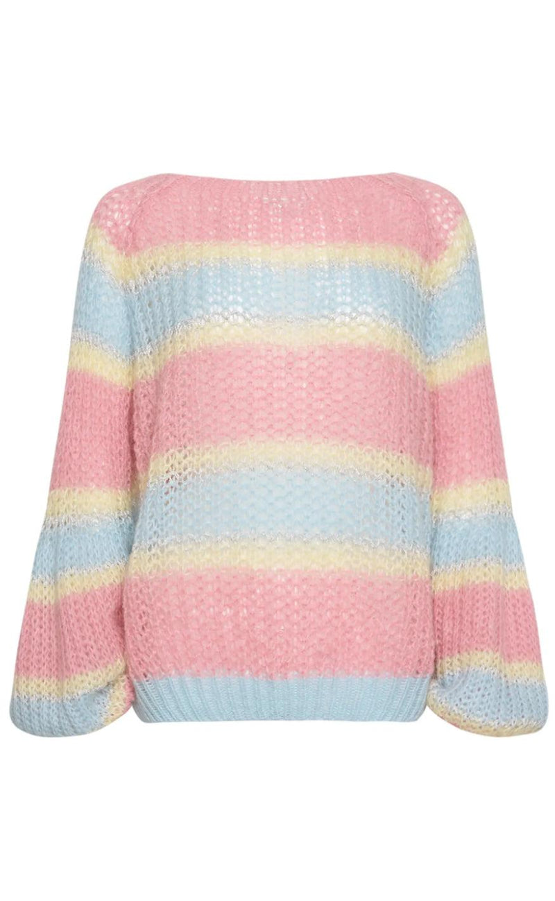 Noella Sweater - Pacific - Light Blue/Rose Mix